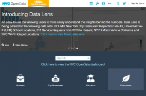 nyc open data screenshot